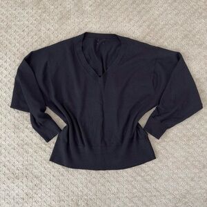 a new day Black V-Neck Sweater